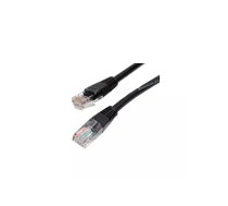 Tīkla kabelis Gembird PP12-0.5M/BK RJ45 Cat5e 0.5m Melns