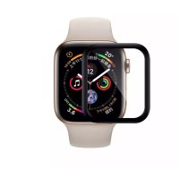 Riff Hot Bending 3D Noapaļots Aizsargstikls priekš Apple Watch 2 / 4 / 5 / 6 SE ar displeju 40mm Melns