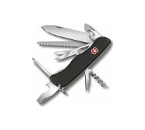 Kabatas nazis Victorinox Outrider 12 funkcijas, melns kompakts dizains, modelis 0.8513.3