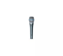 Studijas kondensatora mikrofons Shure BETA 87A — superkardioīds, 50–20000 Hz, 52 V fantoms, vadu, melns