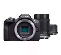 Canon EOS R100 + RF-S 18-45mm F4.5-6.3 IS STM + RF-S 55-200mm F5-7.1 IS STM Kit MILC 24,1 MP CMOS 6000 x 4000 pikseļi Melns