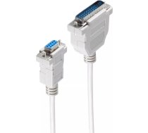 shiverpeaks ®-BASIC-S-Modema kabelis, 9-pin Sub D sieviete uz 25-pin Sub D vīrietis, modema shēma, 9 vadu, ar uzliekamiem pārsegiem, 5,0 m (BS78065-5)