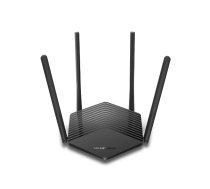 Galda maršrutētājs MERCUSYS MR60X AX1800 Dual‑Band Wi‑Fi 6 (2.4/5 GHz), 3x Gigabit LAN, 4 ārējās antenas, melns