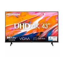 Hisense 43A6K televizors 109,2 cm (43") 4K Ultra HD Viedtelevizors Wi-Fi Melns 200 cd/m²