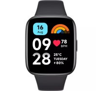 Xiaomi Redmi Watch 3 Active 4,65 cm (1.83") LED 47 mm Digitāls 240 x 280 pikseļi Skārienjūtīgais ekrāns Melns