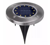 Saules dārza apgaismojums MACLEAN MCE318, 12 SMD LED, 4000K neitrālā balta, IP44, Li‑Ion 3.7V, 8 h darbība