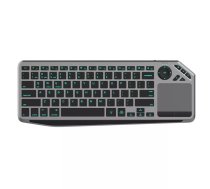 Techly ICTB9801TB tastatūra RF bezvadu sakari + Bluetooth QWERTY Amerikāņu angļu valoda Melns