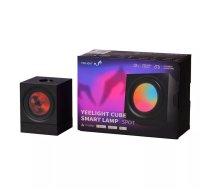 Viedā galda lampa Yeelight Cube — viedā galda lampa, daudzkrāsu LED, Wi‑Fi/Bluetooth, 75×75×75 mm, melna