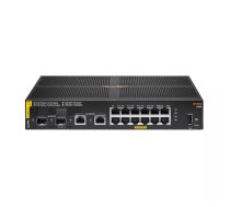 HPE Aruba 6100 12G Class4 PoE 2G/2SFP+ 139W Vadīts L3 Gigabit Ethernet (10/100/1000) Power over Ethernet (PoE) 1U