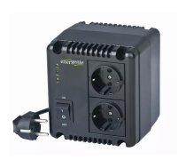 EnerGenie EG-AVR-1001 sprieguma regulators 2 Maiņstrāvas izvade (-s) 140 - 270 V Melns