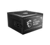 Barošanas bloks MSI MAG A750GL PCIE5, 750 W, 80 PLUS Gold, pilnībā modulārs, ATX, ventilators 120 mm, melns