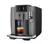 Kafijas automāts JURA E8 (EC) pilnībā automātisks, ūdens tvertne 1,9 L, pupiņu bunkurs 280 g, 15 bar, 2 izplūdes, iebūvēta dzirnaviņa, Wi‑Fi