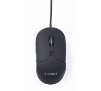 Vadupele USB spēlēm GEMBIRD MUS-UL-02 — ambidekstrāla, 2400 DPI, 6 pogas, melna