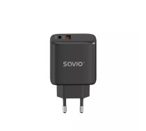 Savio LA-06/B USB Quick Charge Power Delivery 3.0 30W Internal charger Austiņas, Pele, Planšete, Tālrunis, Pulkstenis Melns Ārējie