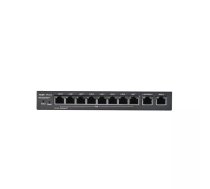 Ruijie Networks RG-EG210G-P ar vadiem pievienojams rūteris Tīkls Gigabit Ethernet Melns