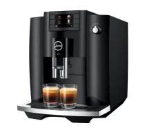 Kafijas automāts JURA E6 — pilnībā automātisks, ūdens tvertne 1,9 l, iebūvēta dzirnava, 15 bar, 2 krūzes, Bluetooth
