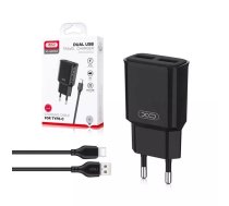 XO L92С lādētājs | 12W | 2,4A + USB-C kabelis 1m melns