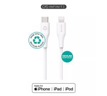Lightning kabelis eSTUFF ES602170-BULK 1m Balts USB C 2.4A