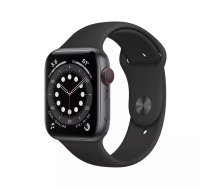 Apple Watch Series 6 OLED 44 mm Digitāls 368 x 448 pikseļi Skārienjūtīgais ekrāns 4G Pelēks Wi-Fi GPS