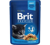 BRIT Premium Cat Kitten Chicken - mitrā barība kaķiem - 100g