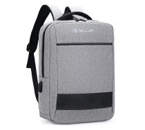 Klēpjdatora mugursoma Tellur Nomad 15,6", pelēka — polsterēts nodalījums laptopam, organizatora kabatas