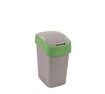 Atkritumu spainis Flip Bin 25L sudraba/zaļš