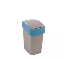 Atkritumu spainis Curver Flip Bin 25L, modelis 0802171734, sudraba zils, 25 l tilpums
