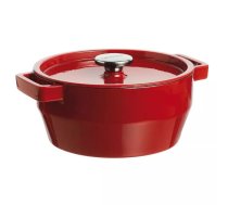 Katls 2.2L PYREX apaļš čuguna/Ø20cm/sarkans