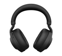 Austiņas Jabra Evolve2 85 Link380a UC Stereo — vadu un Bluetooth savienojums, 20–20000 Hz, darbības rādiuss 30 m, 286 g, melna