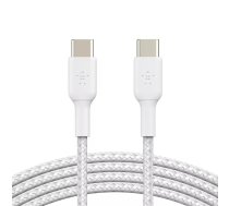 Belkin CAB004BT1MWH2PK USB kabelis 1 m USB 2.0 USB C Balts