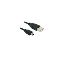 DeLOCK USB 2.0-A / USB mini-B 5pin - 0.70m USB kabelis 0,70 m USB A Mini-USB B Melns