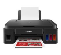 Daudzfunkcionālais tintes printeris Canon PIXMA G3410 — krāsu drukāšana, A4, Wi‑Fi, 4800x1200 DPI, USB, 8.8 lpp (melnā) / 5 lpp (krāsu)