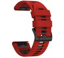 Tech-Protect pulksteņa siksniņa IconBand Pro Garmin fenix 5/6/6 Pro/7, sarkanā/melnā krāsā