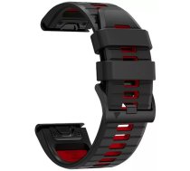 Tech-Protect pulksteņa siksniņa IconBand Pro Garmin fenix 5/6/6 Pro/7, melna/sarkana