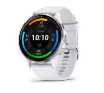 Garmin Venu 3 3,56 cm (1.4") AMOLED Digitāls 454 x 454 pikseļi Skārienjūtīgais ekrāns Sudrabs, Balts Wi-Fi GPS