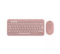 Logitech Pebble 2 Combo Bezvadu Tastatūra Pele Rozā QWERTY