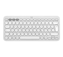 Logitech Pebble Keys 2 K380s tastatūra Bezvadu Bluetooth QWERTZ Vācu Balta