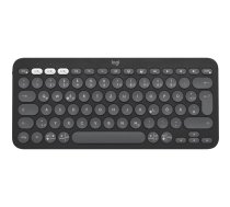 Klaviatūra Logitech Pebble Keys 2 K380s Bezvadu Bluetooth QWERTZ Vācu