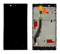 LCD ekrāns priekš Nokia 720 Lumia ar sensoru un rāmi Black HQ