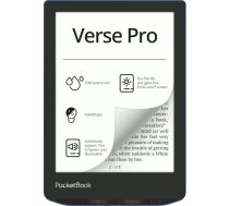 E‑lasītājs PocketBook Verse Pro 6" E Ink Carta, 16 GB, Wi‑Fi, Bluetooth, 300 DPI, ūdensizturīgs, zils/melns
