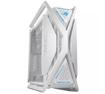 Datora korpuss ASUS ROG Hyperion GR701 balts ATX — rūdīts stikls, RGB priekšā, atbalsta EATX/ATX, GPU līdz 46 cm, CPU dzesētājs līdz 19 cm