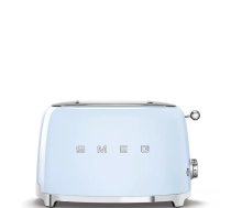 Grauzdētājs Smeg TSF01PBEU — 2 šķēles, 950 W, tērauda korpuss, pasteļzils