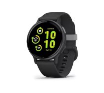 Viedpulkstenis GARMIN Vivoactive 5 Black — 42 mm korpuss, AMOLED 1.2", GPS/GLONASS/Galileo, 5 ATM, optiska HR, SpO2, 11 dienu baterija