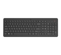 Bezvadu tastatūra HP 220 Pilna izmēra Membrāna Melna
