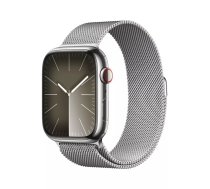 Apple Watch Series 9 45 mm Digitāls 396 x 484 pikseļi Skārienjūtīgais ekrāns 4G Sudrabs Wi-Fi GPS