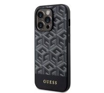 Guess PU G Cube MagSafe futrālis iPhone 15 Pro melns