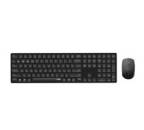 Rapoo 8020M Tastatūra Peles iekļauta Ofisa Bluetooth QWERTZ Vācu Melna
