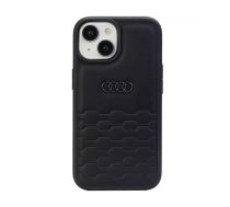 Audi GT Sintētiskās ādas apvalks iPhone 15 Plus 6,7" melns | melns cietais futrālis AU-TPUPCIP15M-GT|D2-BK