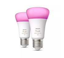 Philips Hue balta un krāsaina atmosfēras gaisma A60 – viedā spuldze E27 – 800 (2 gab. iepakojumā)