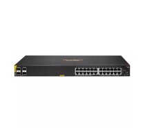 Aruba 6100 24G Class4 PoE 4SFP+ 370W Vadīts L3 Gigabit Ethernet (10/100/1000) Power over Ethernet (PoE) 1U Melns